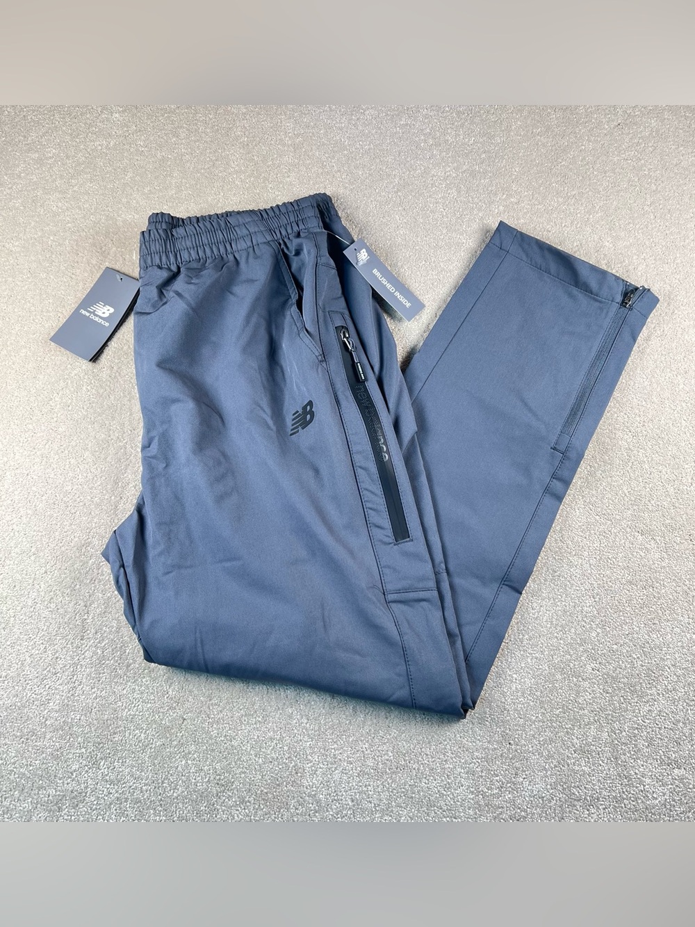 New Balance Pants Grey Athleisure Zip Bottom Jogger NWT Men's Large